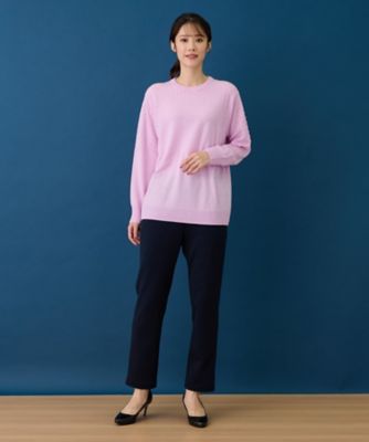洗えるカシミヤプルオーバーニット