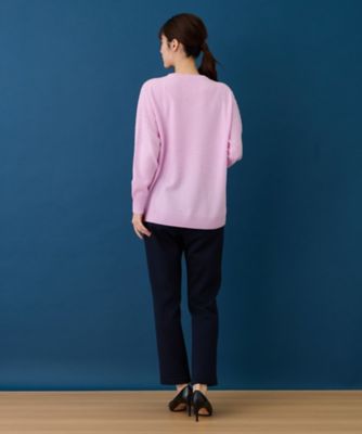 洗えるカシミヤプルオーバーニット
