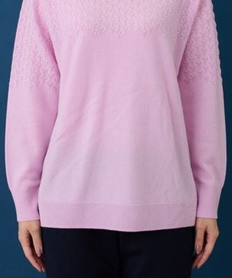 洗えるカシミヤプルオーバーニット