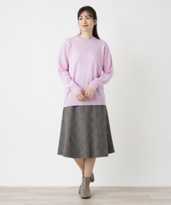 洗えるカシミヤプルオーバーニット