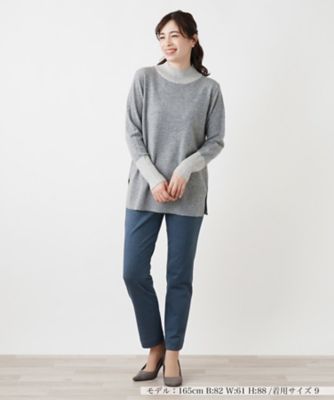 カシミヤハイネックニット