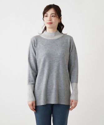 カシミヤハイネックニット