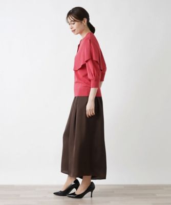 洗えるセーターアンサンブル【ＴＨＥ　ＮＥＷ】【Ｌｅｉｌｉａｎ　ＷＨＩＴＥ　ＬＡＢＥＬ】
