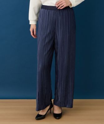 プリーツワイドパンツ