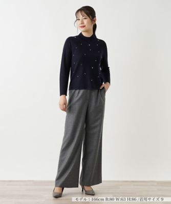 ワイドパンツ【Ｌｅｉｌｉａｎ　ＷＨＩＴＥ　ＬＡＢＥＬ】