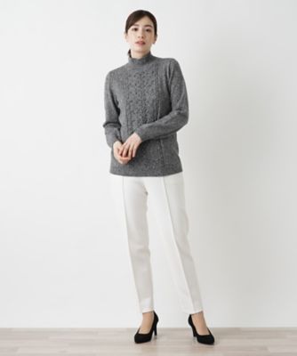 カシミヤハイネックニット【Ｌｅｉｌｉａｎ　ＷＨＩＴＥ　ＬＡＢＥＬ】【ＢＩＡＧＩＯＬＩ】