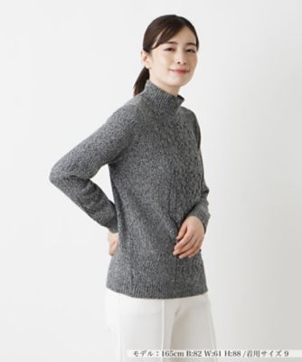＜Leilian (Women)＞カシミヤハイネックニット【Ｌｅｉｌｉａｎ　ＷＨＩＴＥ　ＬＡＢＥＬ】【ＢＩＡＧＩＯＬＩ】