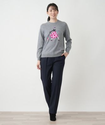クルーネックニット【Ｌｅｉｌｉａｎ　ＷＨＩＴＥ　ＬＡＢＥＬ】