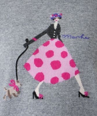クルーネックニット【Ｌｅｉｌｉａｎ　ＷＨＩＴＥ　ＬＡＢＥＬ】