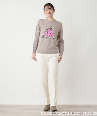 クルーネックニット【Ｌｅｉｌｉａｎ　ＷＨＩＴＥ　ＬＡＢＥＬ】