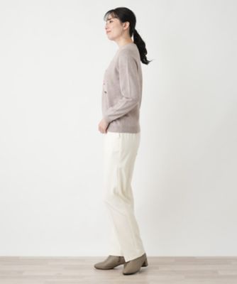クルーネックニット【Ｌｅｉｌｉａｎ　ＷＨＩＴＥ　ＬＡＢＥＬ】