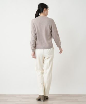 クルーネックニット【Ｌｅｉｌｉａｎ　ＷＨＩＴＥ　ＬＡＢＥＬ】