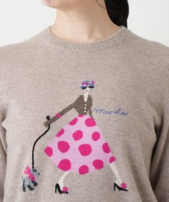 クルーネックニット【Ｌｅｉｌｉａｎ　ＷＨＩＴＥ　ＬＡＢＥＬ】