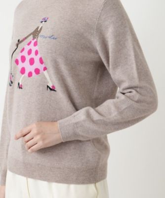 クルーネックニット【Ｌｅｉｌｉａｎ　ＷＨＩＴＥ　ＬＡＢＥＬ】