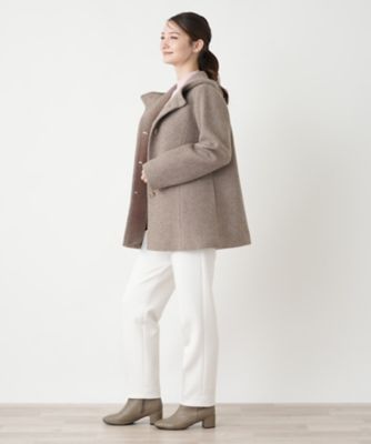 フーデッドショートコート【Ｌｅｉｌｉａｎ　ＷＨＩＴＥ　ＬＡＢＥＬ】