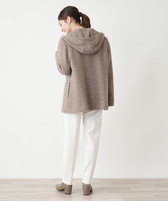 フーデッドショートコート【Ｌｅｉｌｉａｎ　ＷＨＩＴＥ　ＬＡＢＥＬ】