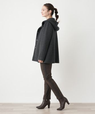 フーデッドショートコート【Ｌｅｉｌｉａｎ　ＷＨＩＴＥ　ＬＡＢＥＬ】