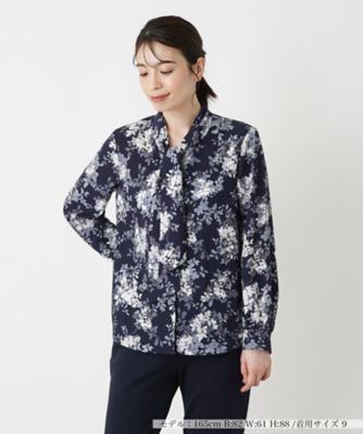 ＜Leilian (Women)＞ボウタイブラウス【Ｌｅｉｌｉａｎ　ＷＨＩＴＥ　ＬＡＢＥＬ】