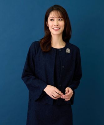 ＜Leilian (Women)＞セレモニージャケット【Ｌｅｉｌｉａｎ　ＷＨＩＴＥ　ＬＡＢＥＬ】