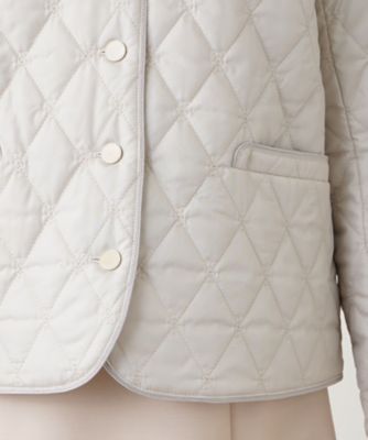中わた入りノーカラージャケット【Ｌｅｉｌｉａｎ　ＷＨＩＴＥ　ＬＡＢＥＬ】