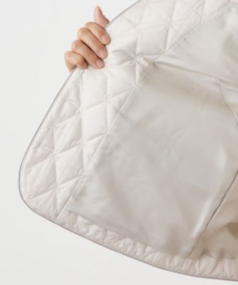 中わた入りノーカラージャケット【Ｌｅｉｌｉａｎ　ＷＨＩＴＥ　ＬＡＢＥＬ】