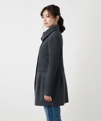 編地切替ロングカーディガン【Ｌｅｉｌｉａｎ　ＷＨＩＴＥ　ＬＡＢＥＬ】