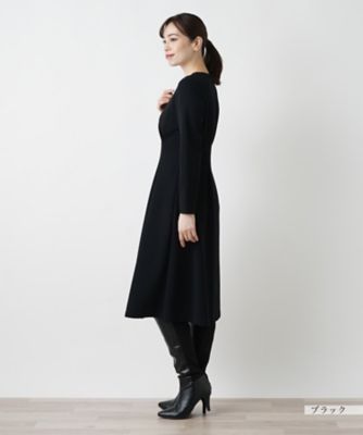 プリーツフレアワンピース【Ｌｅｉｌｉａｎ　ＷＨＩＴＥ　ＬＡＢＥＬ】
