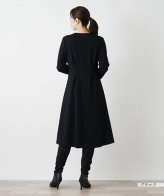 プリーツフレアワンピース【Ｌｅｉｌｉａｎ　ＷＨＩＴＥ　ＬＡＢＥＬ】
