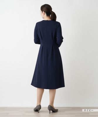 プリーツフレアワンピース【Ｌｅｉｌｉａｎ　ＷＨＩＴＥ　ＬＡＢＥＬ】