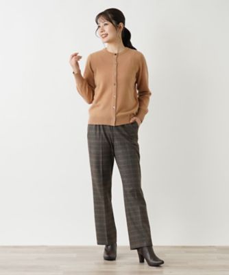 チェックセンタープレスパンツ【Ｌｅｉｌｉａｎ　ＷＨＩＴＥ　ＬＡＢＥＬ】