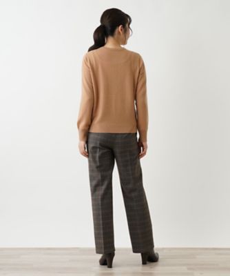 チェックセンタープレスパンツ【Ｌｅｉｌｉａｎ　ＷＨＩＴＥ　ＬＡＢＥＬ】