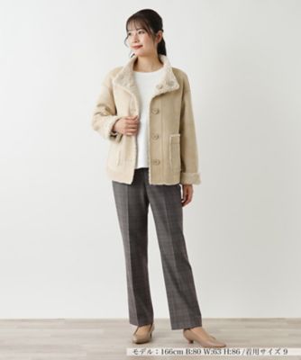 チェックセンタープレスパンツ【Ｌｅｉｌｉａｎ　ＷＨＩＴＥ　ＬＡＢＥＬ】