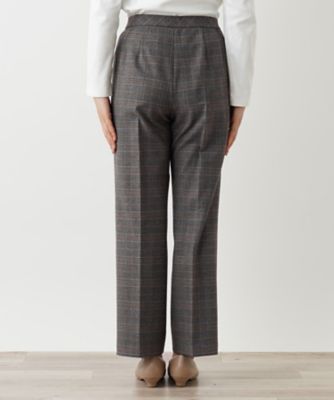 チェックセンタープレスパンツ【Ｌｅｉｌｉａｎ　ＷＨＩＴＥ　ＬＡＢＥＬ】