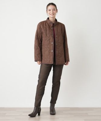 ＜Leilian (Women)＞スタンドカラージャケット【Ｌｅｉｌｉａｎ　ＷＨＩＴＥ　ＬＡＢＥＬ】