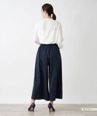 洗えるガウチョパンツ【Ｌｅｉｌｉａｎ　ＷＨＩＴＥ　ＬＡＢＥＬ】