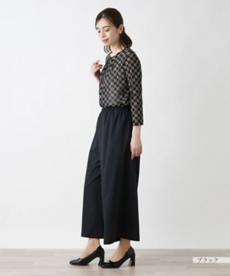 洗えるガウチョパンツ【Ｌｅｉｌｉａｎ　ＷＨＩＴＥ　ＬＡＢＥＬ】