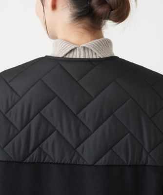 キルティング切替ノーカラーコート【Ｌｅｉｌｉａｎ　ＷＨＩＴＥ　ＬＡＢＥＬ】