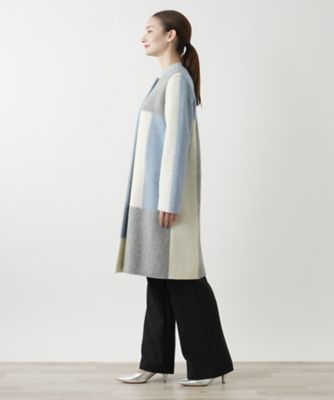 カラーブロックニットコート【THE NEW】 | BOURGE (Women
