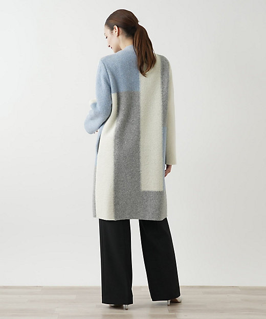 カラーブロックニットコート【THE NEW】 | BOURGE (Women カラーブロックニットコート【THE NEW】 | BOURGE (Women