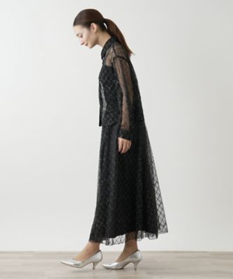 チュールブラウス【ＴＨＥ　ＮＥＷ】【Ｌｅｉｌｉａｎ　ＷＨＩＴＥ　ＬＡＢＥＬ】