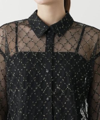 チュールブラウス【ＴＨＥ　ＮＥＷ】【Ｌｅｉｌｉａｎ　ＷＨＩＴＥ　ＬＡＢＥＬ】