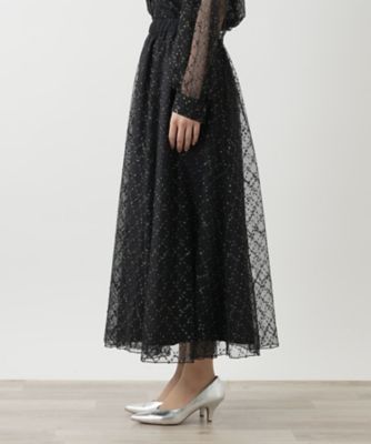 チュールフレアスカート【ＴＨＥ　ＮＥＷ】【Ｌｅｉｌｉａｎ　ＷＨＩＴＥ　ＬＡＢＥＬ】