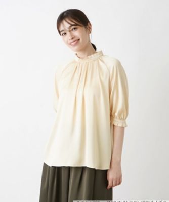 ＜BOURGE (Women)＞【店舗人気】ボリュームスリーブブラウス