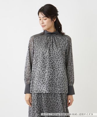 ＜BOURGE (Women)＞スタンドカラーブラウス【ＴＨＥ　ＮＥＷ】