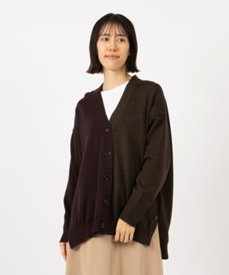 ＜Leilian (Women)＞カーディガン【ＢＯＵＲＧＥ】