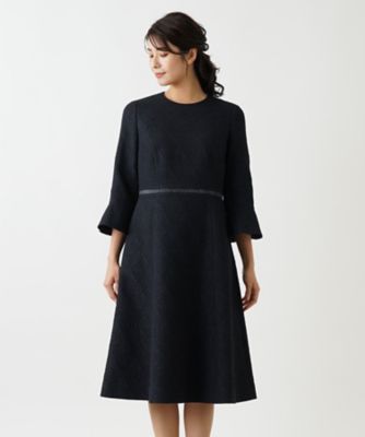 レリアン　５分袖ワンピース ワンピース【THE NEW】【Leilian WHITE