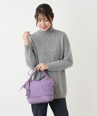 ＜Leilian (Women)＞幾何学柄ハンドバッグ