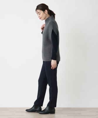 Heve ヘイヴ　 ハイネックニットベスト　アイボリー Heve ヘイヴ ハイネックニットベスト アイボリー ハイネックニット