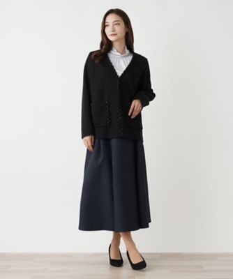 Ｖネックノーカラージャケット【ＴＨＥ　ＮＥＷ】【Ｌｅｉｌｉａｎ　ＷＨＩＴＥ　ＬＡＢＥＬ】