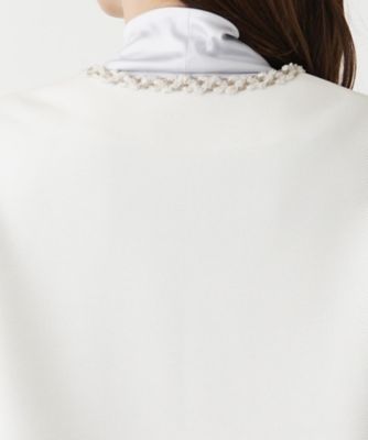 Ｖネックノーカラージャケット【ＴＨＥ　ＮＥＷ】【Ｌｅｉｌｉａｎ　ＷＨＩＴＥ　ＬＡＢＥＬ】